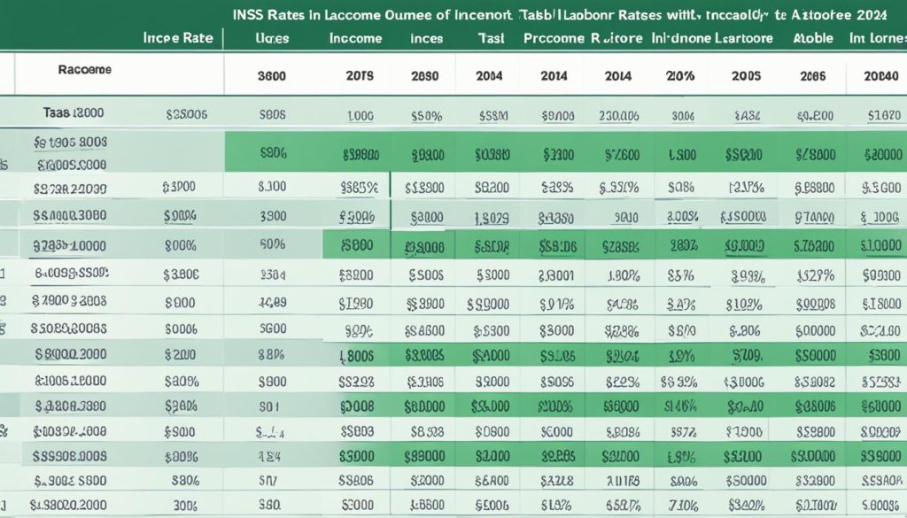 Tabelas INSS pró-labore 2024